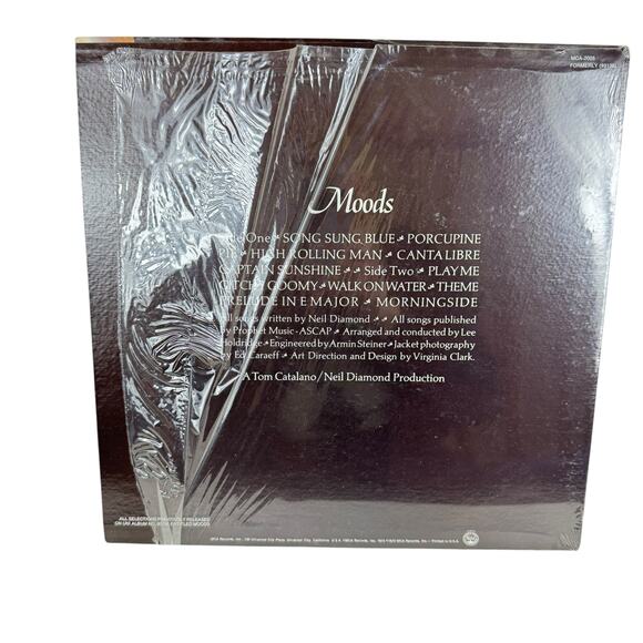 Vintage 1972 Neil Diamond Moods LP Vinyl Record - Picture 2 of 4